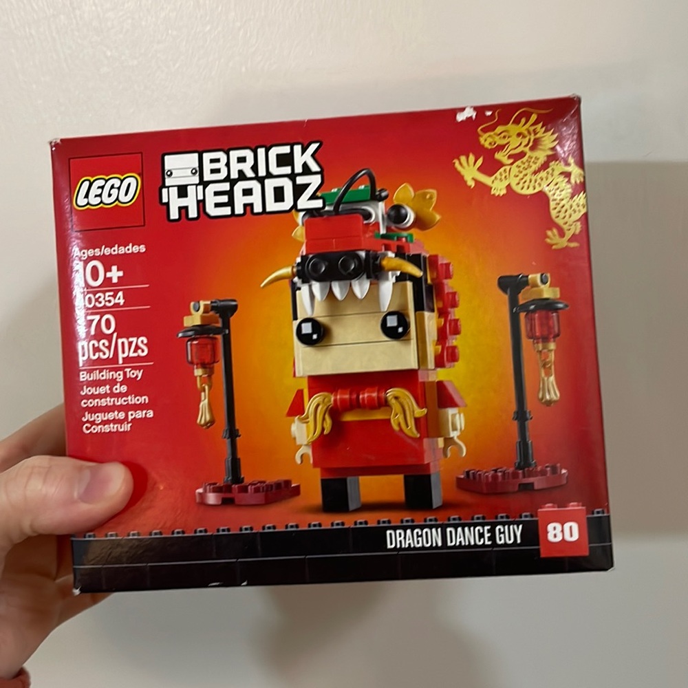 Lego Brick headz dragon dance guy 40354 lunar new year